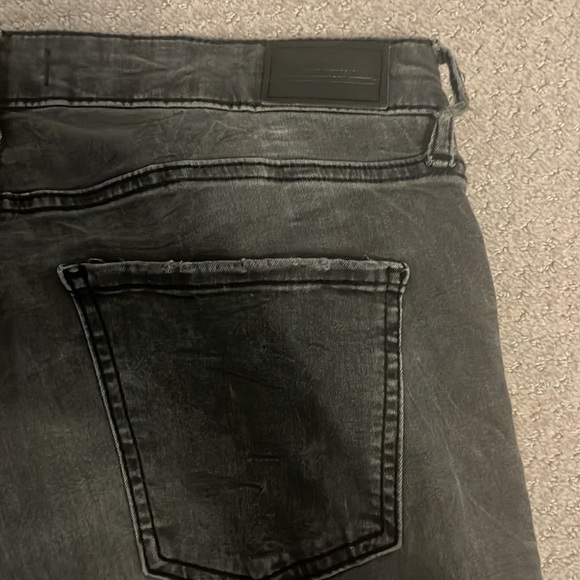 Zara Woman Premium Denim Collection High Rise Skinny Jeans Grey - Picture 7 of 10